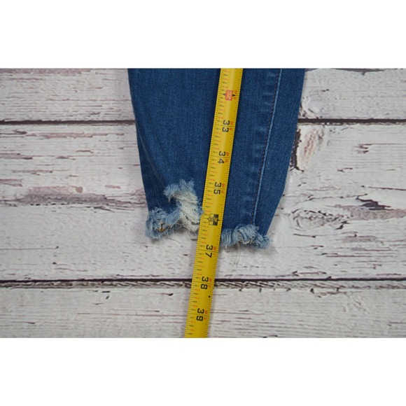 Loft Curvy Skinny Jeans Women Junior Size 27 Raw Hem Pre-Owned - Picture 4 of 14